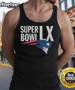 Alt Text: Stylish New England Patriots AFC Championship 2026 Super Bowl LX tank top showcasing team spirit and sports fashion.