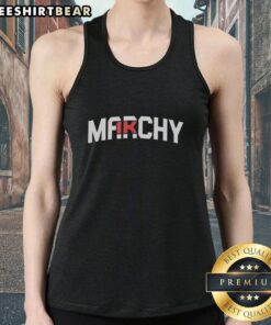 Pretty Panthers Brad Marchand graphic tank top celebrating 1000 points milestone in stylish design.