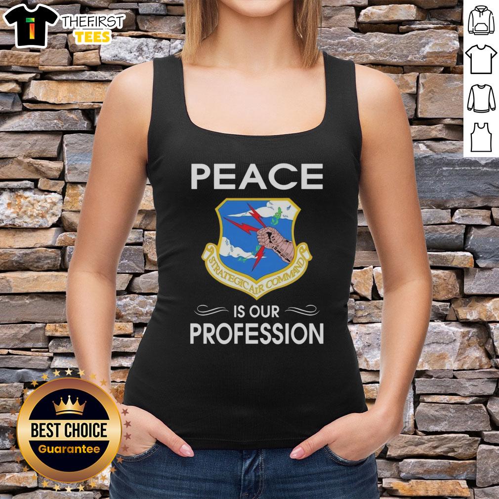 pretty-peace-is-our-profession-strategic-air-command-logo-tank-top Pretty Peace Is Our Profession Strategic Air Command logo tank top featuring a bold design and vibrant colors.