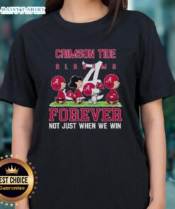 Pretty Peanuts Alabama Crimson Tide Forever Ladies Tee showcasing team spirit and love for football, perfect for fans.