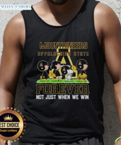 Pretty Peanuts Appalachian State Mountaineers Forever tank top, perfect for fans celebrating team spirit and pride.
