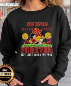 Arizona State Sun Devils Forever sweatshirt with 'Pretty Peanuts' design, perfect for fans all year round.