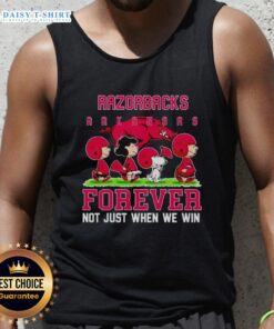 Pretty Peanuts Arkansas Razorbacks Forever tank top showcasing team spirit, perfect for game days and casual wear.
