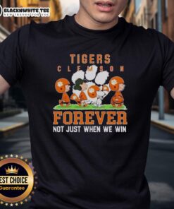 Alt Text: Pretty Peanuts Clemson Tigers Forever T-Shirt, perfect for fans to show support not just when they win.
