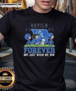 Alt Text: Pretty Peanuts Duke Blue Devils Forever T-Shirt with a vibrant design, perfect for loyal fans not just when they win.