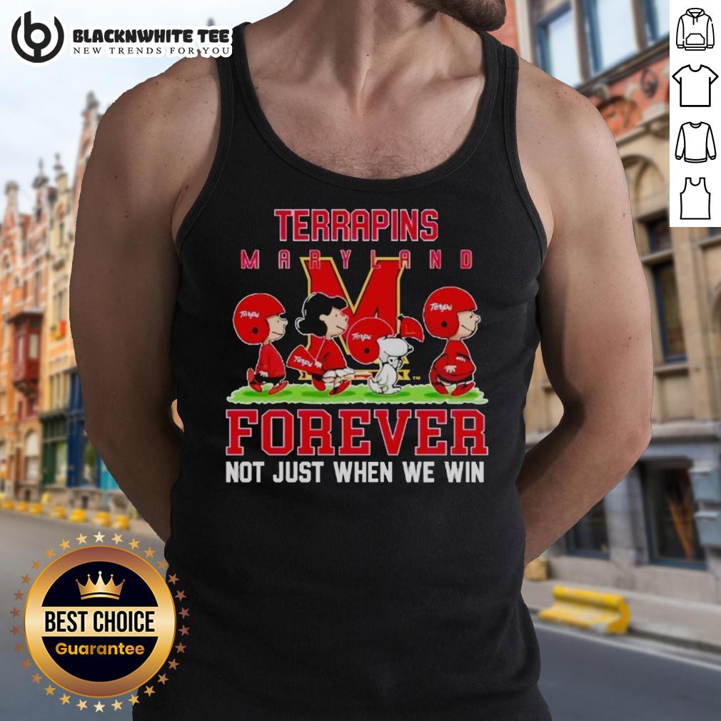Pretty Peanuts Maryland Terrapins Forever Not Just When We Win Tank Top Pretty Peanuts Maryland Terrapins Forever tank top design, showcasing team spirit and style for true fans.