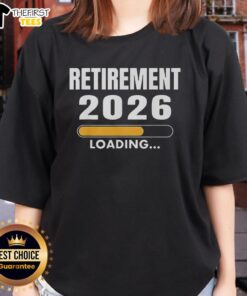 Pretty Retirement Loading 2026 Ladies Tee featuring a stylish design perfect for future retirees celebrating in style.