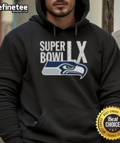 Stylish Seattle Seahawks hoodie celebrating the 2026 NFC Championship and Super Bowl LX, perfect for fans and game day.