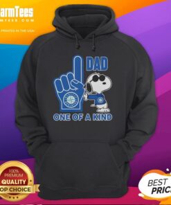 Alt Text: Unique Pretty Snoopy Seattle Mariners hoodie for dads, featuring vibrant colors and a playful design. Perfect for fans!