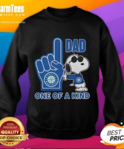 Unique Pretty Snoopy Seattle Mariners sweatshirt for dad, showcasing a fun design perfect for baseball fans.