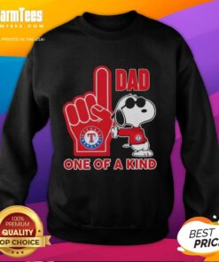 Alt Text: Pretty Snoopy Texas Rangers sweatshirt for Dad, featuring a unique design, perfect for baseball fans and casual wear.