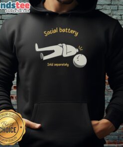 Pretty Social Battery Sold Separately Hoodie in stylish design, perfect for casual wear and showcasing your unique style.