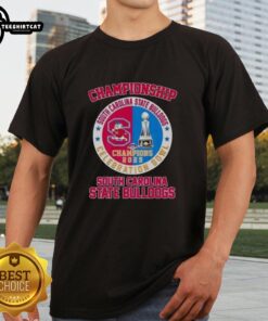 Pretty South Carolina State Bulldogs Celebration Bowl Champions 2025 logo t-shirt showcasing team pride and victory.