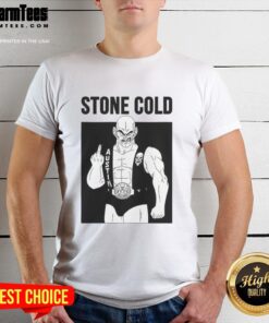 Pretty Stone Cold Nappa Middle Finger T-Shirt featuring a bold graphic design and comfortable fit for casual wear.