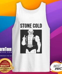 Stylish Pretty Stone Cold Nappa middle finger tank top for women, perfect for casual wear and making a bold statement.