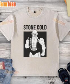 Stylish Pretty Stone Cold Nappa Middle Finger Washed T-Shirt showcasing a bold graphic design on a comfortable fabric.
