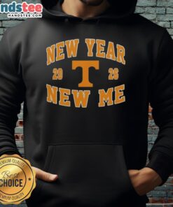 Alt Text: Pretty Tennessee Volunteers New Year New Me 2026 logo hoodie featuring vibrant colors and stylish design.