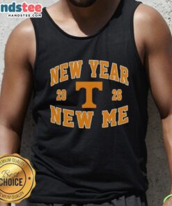 Pretty Tennessee Volunteers New Year New Me 2026 logo tank top featuring vibrant colors and a trendy design.