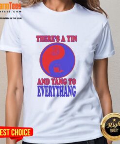 Pretty ladies tee featuring a yin and yang design with quotes about the balance of things for a stylish look.