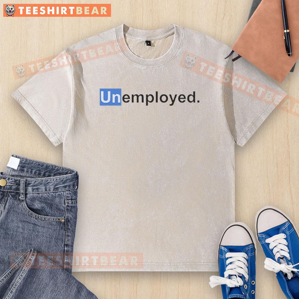 pretty-unemployed-un-logo-washed-t-shirt Alt Text: Pretty Unemployed Un Logo Washed T-Shirt featuring a stylish design, perfect for casual wear and unique fashion statements.