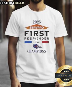 Alt Text: Pretty Utsa Roadrunners 2025 First Responder Bowl Champions T-Shirt showcasing team pride and victory.