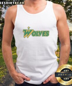 Pretty Wolves star logo on a stylish sports team tank top, perfect for fans and athletes alike.