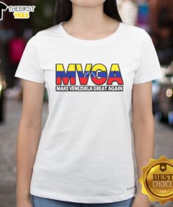 Hot MVGA Make Venezuela Great Again Ladies Tee showcasing a stylish design for passionate supporters of Venezuela.