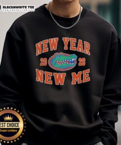 Official Florida Gators Football New Year New Me 2026 Logo Sweatshirt featuring vibrant team colors and bold graphics.