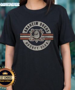 Top Anaheim Ducks Surround Ladies Tee featuring vibrant team colors and sleek design for female fans.