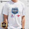 Top Arizona Wildcats vs SMU Mustangs 2026 Trust and Will Holiday Bowl T-Shirt featuring team logos and festive design.