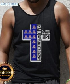 Arizona Wildcats women's basketball tank top featuring 'I Can Do All Things Through Christ Who Strengthens Me' design.