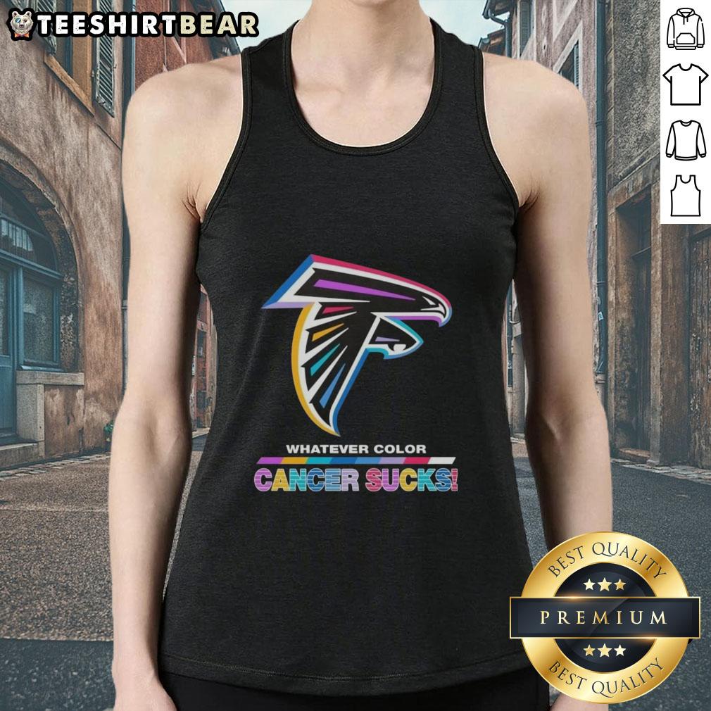 top-atlanta-falcons-football-whatever-color-cancer-sucks-logo-colors-tank-top Top Atlanta Falcons football tank top featuring vibrant colors and 'Cancer Sucks' logo, perfect for fans and supporters.