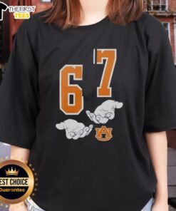 Alt Text: Funny Ladies Tee featuring the Top Auburn Tigers design, perfect for fans supporting their team in style.