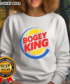 Top Bogey King Burger King logo sweatshirt featuring a stylish design for fans of fast food fashion.