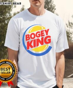 Top Bogey King Burger King Logo T-Shirt featuring the iconic Burger King logo in vibrant colors on a stylish tee.