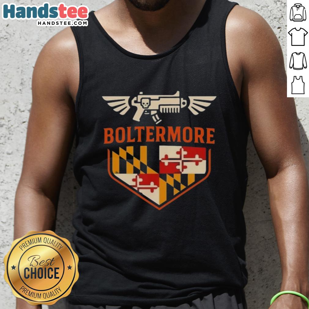 top-boltermore-warhammer-x-maryland-flag-logo-tank-top Top Boltermore Warhammer X Maryland Flag Logo Tank Top featuring a unique design for fans of Warhammer and Maryland pride.