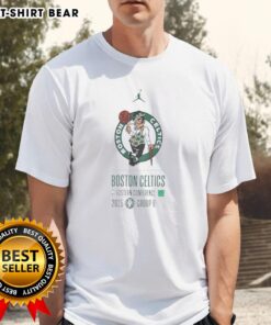 Top Boston Celtics Eastern Conference 2025 T-Shirt featuring vibrant team colors and logo, perfect for fans and supporters.