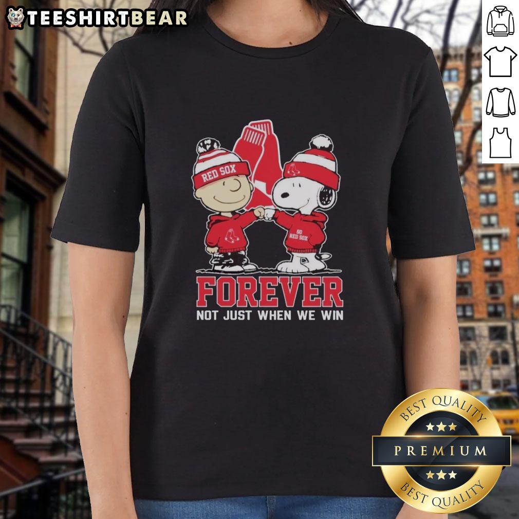 top-boston-red-sox-x-snoopy-and-charlie-brown-best-friend-forever-not-just-when-we-win-ladies-tee Boston Red Sox X Snoopy and Charlie Brown 'Best Friends Forever' ladies tee showcasing teamwork and friendship spirit.