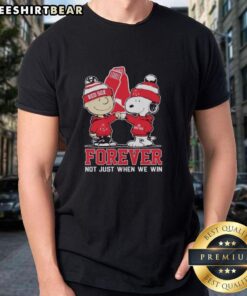 Boston Red Sox X Snoopy and Charlie Brown T-shirt celebrating friendship, 'Best Friend Forever' design for fans.