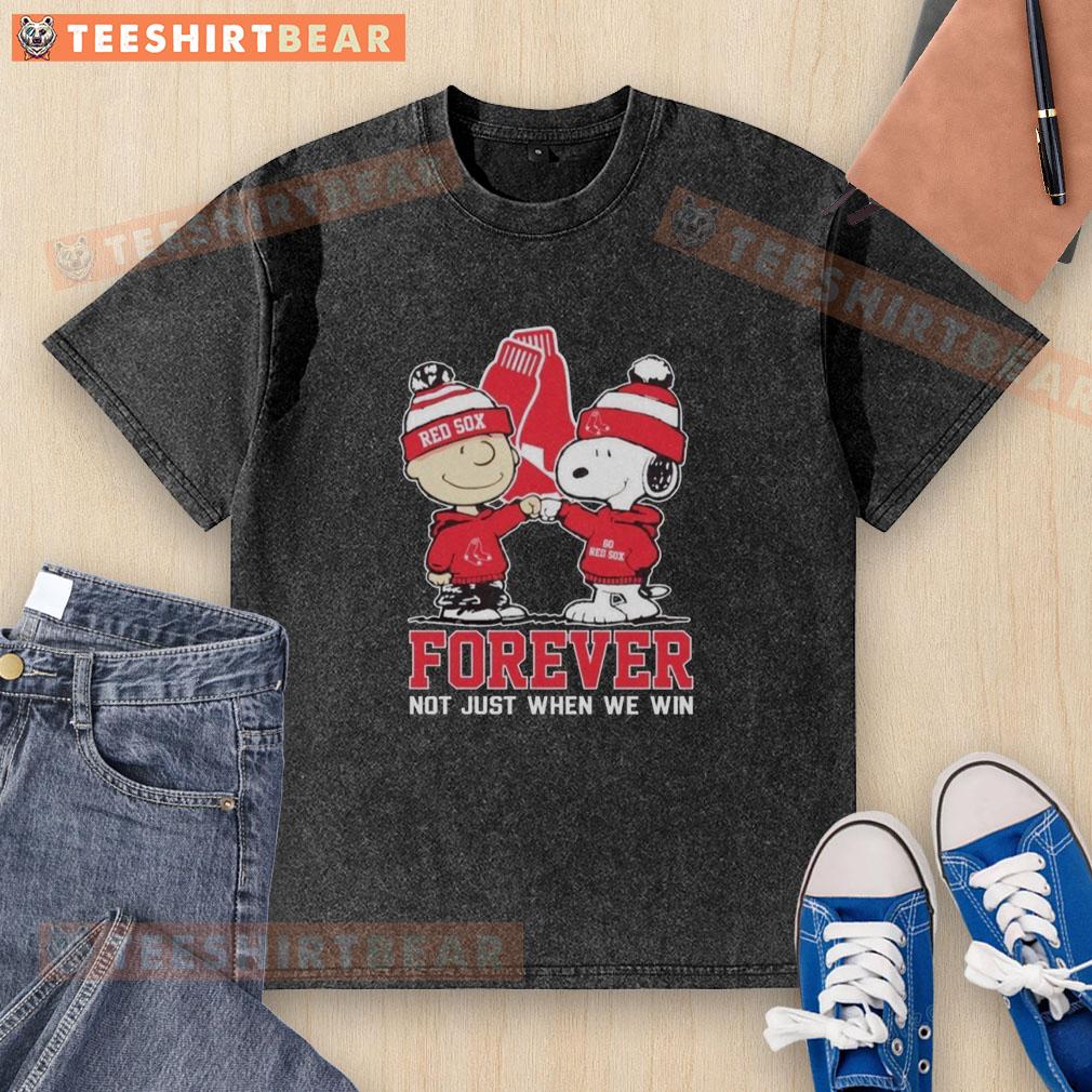 top-boston-red-sox-x-snoopy-and-charlie-brown-best-friend-forever-not-just-when-we-win-washed-t-shirt Boston Red Sox X Snoopy and Charlie Brown t-shirt featuring 'Best Friends Forever' design, perfect for fans and friends.