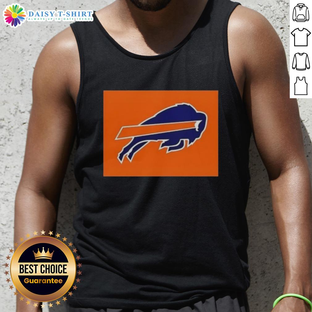 Top Buffalo Bills X Cleveland Browns Logo Tank Top Alt Text: Stylish tank top featuring the Buffalo Bills and Cleveland Browns logos, perfect for game day attire.