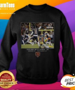 Caleb Williams Chicago Bears NFL Flash Features Wild Card Sweatshirt in vibrant colors, perfect for fans.