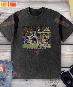Caleb Williams Chicago Bears NFL Wild Card Washed T-Shirt showcasing vibrant design and team spirit for fans.