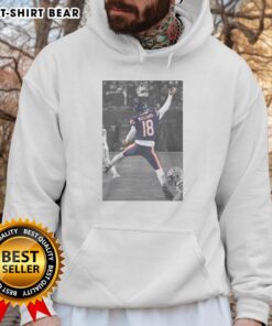 Caleb Williams wearing the Top Jumpman Hoodie, showcasing style and comfort in athletic fashion.