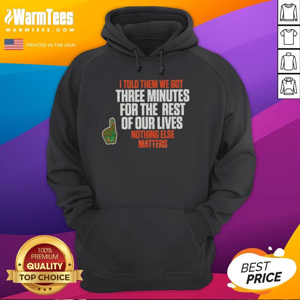 top-carson-beck-i-told-them-we-got-3-minutes-for-the-rest-of-our-lives-hoodie Alt Text: Carson Beck in 'I Told Them We Got 3 Minutes For The Rest Of Our Lives' hoodie, showcasing a stylish, motivational design.