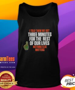 Alt Text: Carson Beck tank top with the quote 'I Told Them We Got 3 Minutes For The Rest Of Our Lives' in bold lettering.
