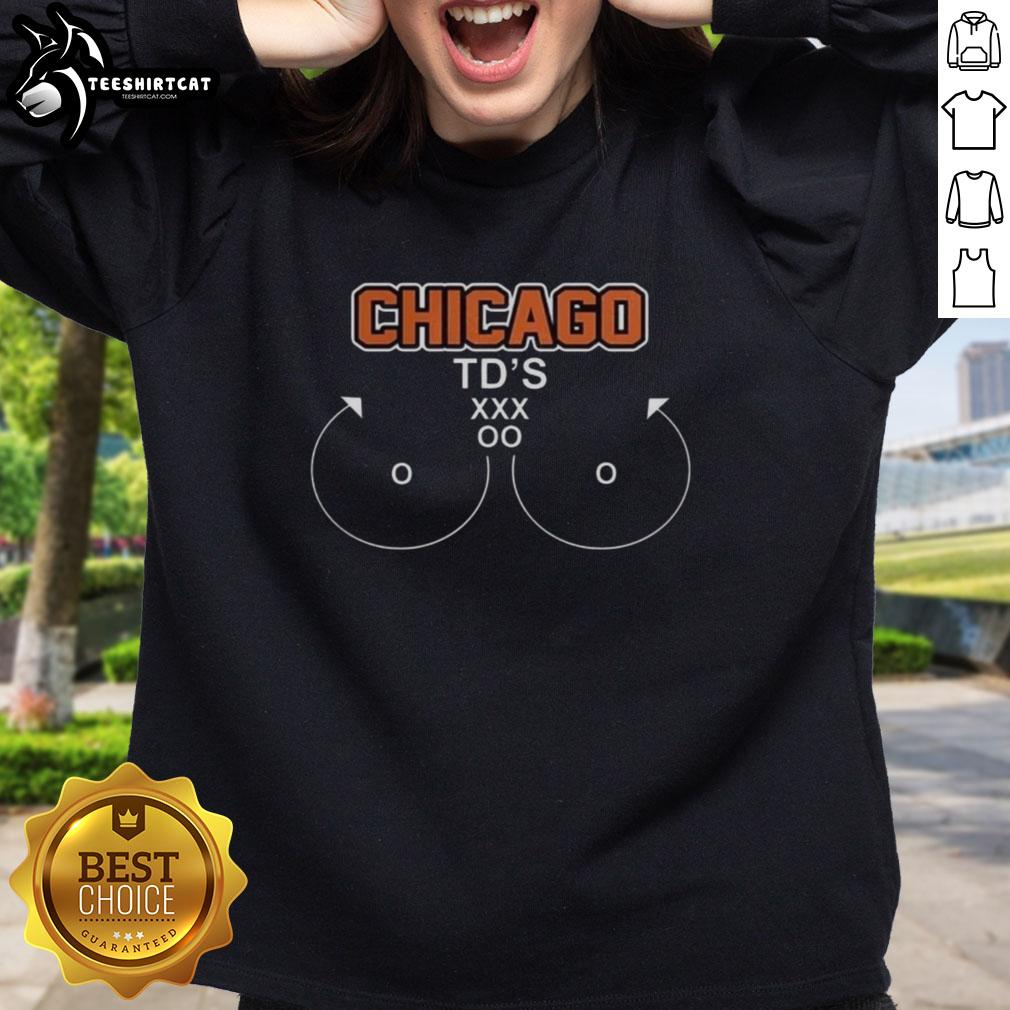 top-chicago-bears-football-chicago-tds-meme-sweatshirt Top Chicago Bears football sweatshirt featuring a fun TDS meme design, perfect for fans celebrating their team spirit.