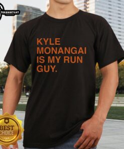 Top Chicago Bears Kyle Monangai Is My Run Guy T-Shirt featuring bold graphics and team colors for fans.