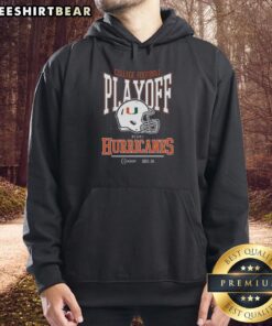 Miami Playoff Bound Hoodie for the Top College Football Playoff 2025-26 season, showcasing team spirit and style.