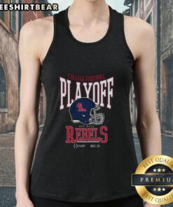 2025-26 Ole Miss playoff bound tank top showcasing college football playoff spirit and team pride.